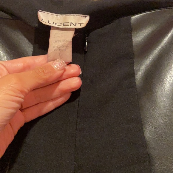 Black pull on boot cut wide pants - Picture 3 of 5